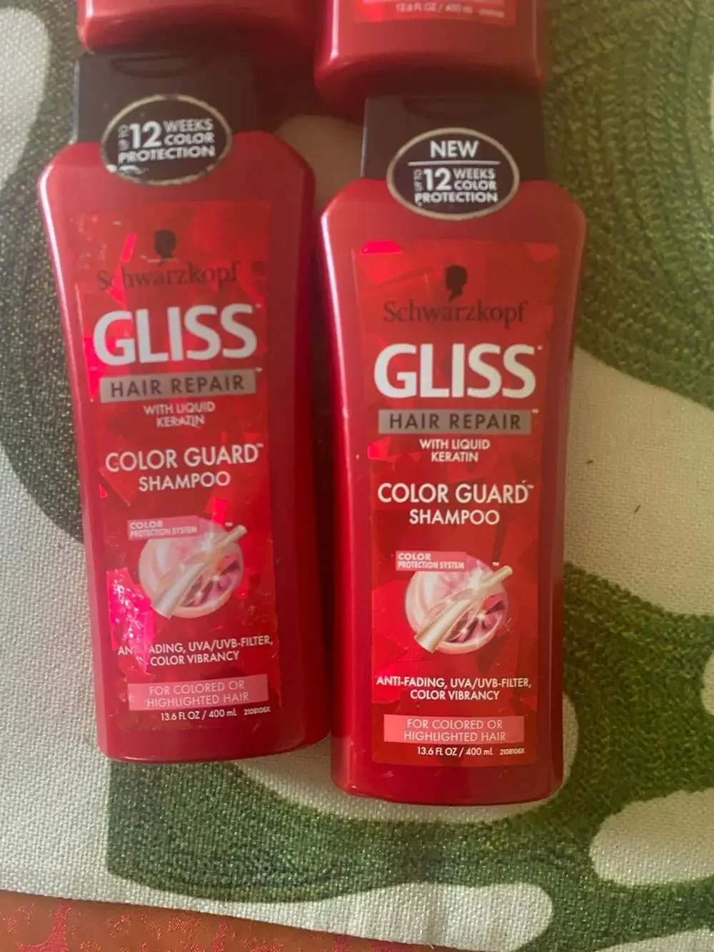 Schwarzkopf Gliss Hair Repair Color Guard Shampoo 13.6 fl oz (Lot of 4)